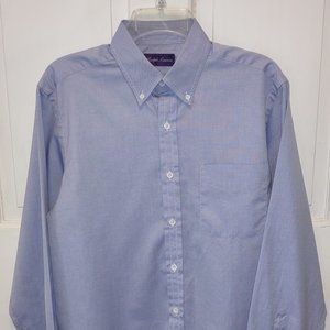 Ralph Lauren Men's Long Sleeve Dress Shirt Size Medium - Made in Italy